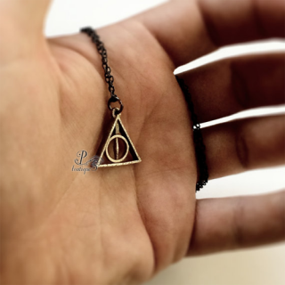 Phụ kiện thời trang giá rẻ- Dây Harry Potter Deathly Hallows tiny đồng